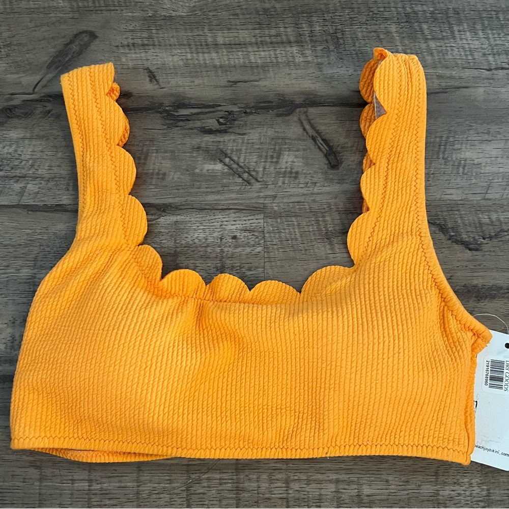 Beach Joy orange bikini top size small